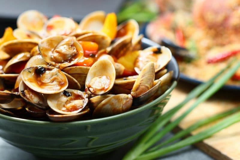 Café Marco Marco Polo Hongkong Hotel 馬哥孛羅香港酒店 - OKiBook Hong Kong Restaurant Booking 自助餐預訂香 - Fried Clam in Black Soy Bean Sauce 豉汁炒蜆JPG