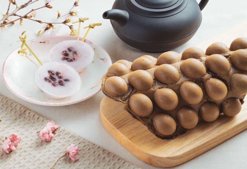 Centre Street Kitchen Island Pacific Hotel 中西∙環 - 港島太平洋酒店 OKiBook Hong Kong and Macau Restaurant Buffet booking 餐廳和自助餐預訂香港和澳門 - 10 - Egg Waffle Flavoured with Hojicha and Steamed Rice Dumpling with Sakura
