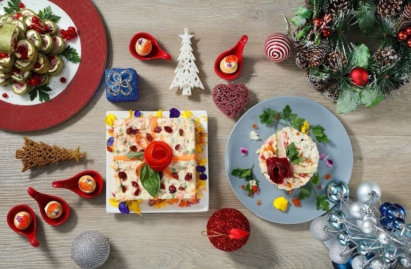Three on Canton - Gateway hotel Hotel 港威酒店 - OKiBook Hong Kong and Macau  Restaurant Buffet booking 餐廳和自助餐預訂香港和澳門_Christmas appetisers 節慶前菜