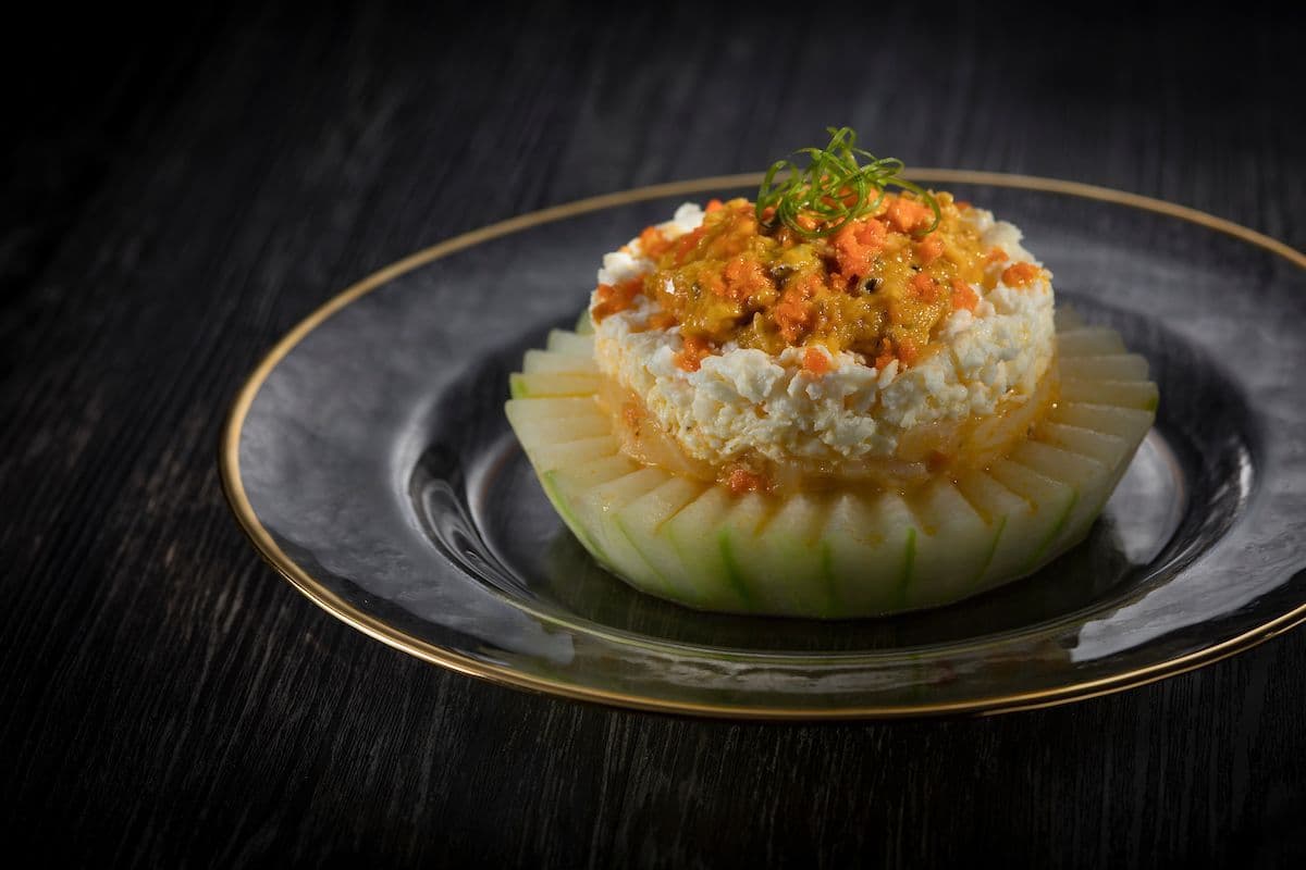 The Noodle Kitchen - Galaxy Macau 澳門銀河 - OKiBook Hong Kong Restaurant Booking 自助餐預訂香 - Stir-fired Fish Maw and Egg White Topped with Crab Roe白雪紅梅