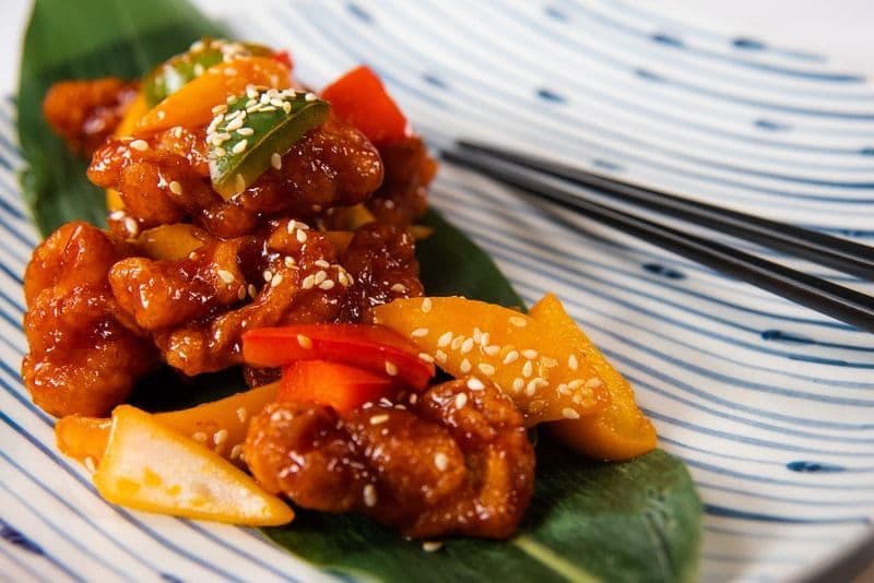 Harbour Restaurant The Harbourview 灣景廳 - 灣景國際 OKiBook Hong Kong and Macau Restaurant Buffet booking 餐廳和自助餐預訂香港和澳門 - 蜜桃咕嚕日本土雞Sweet and Sour Japanese Chicken with Peach(5)