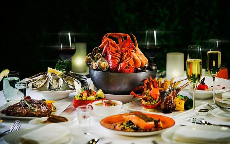 “WORLD SEAFOOD TOWER” FREE-FLOW SET DINNER @GREEN - Hotel ICON