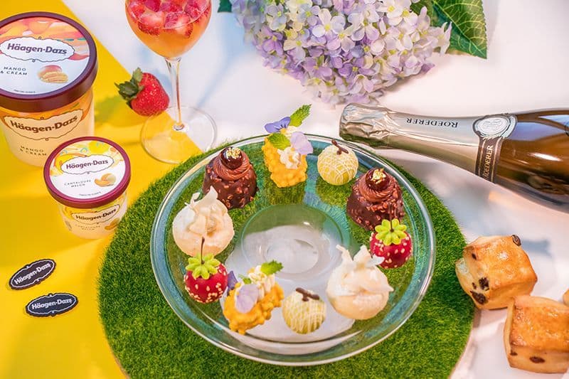 Häagen-Dazs™ x Champagne Louis Roederer Afternoon Tea @ GREEN – Hotel ICON